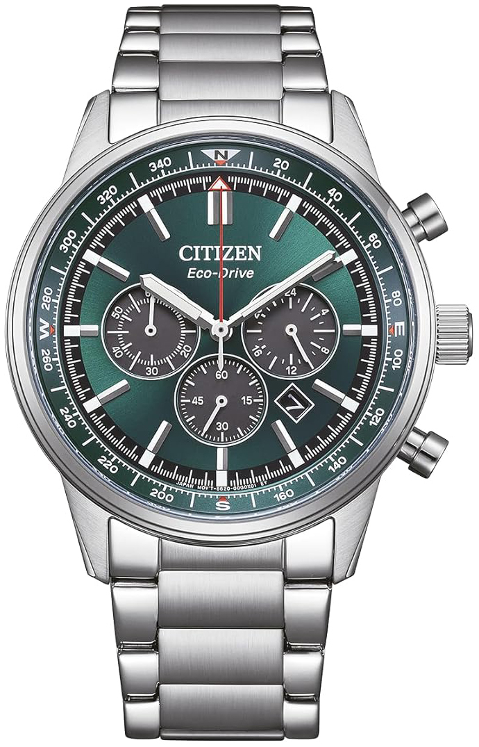 Citizen Herreklokke CA4720-52X Eco-Drive Grønn/Stål Ø42 mm