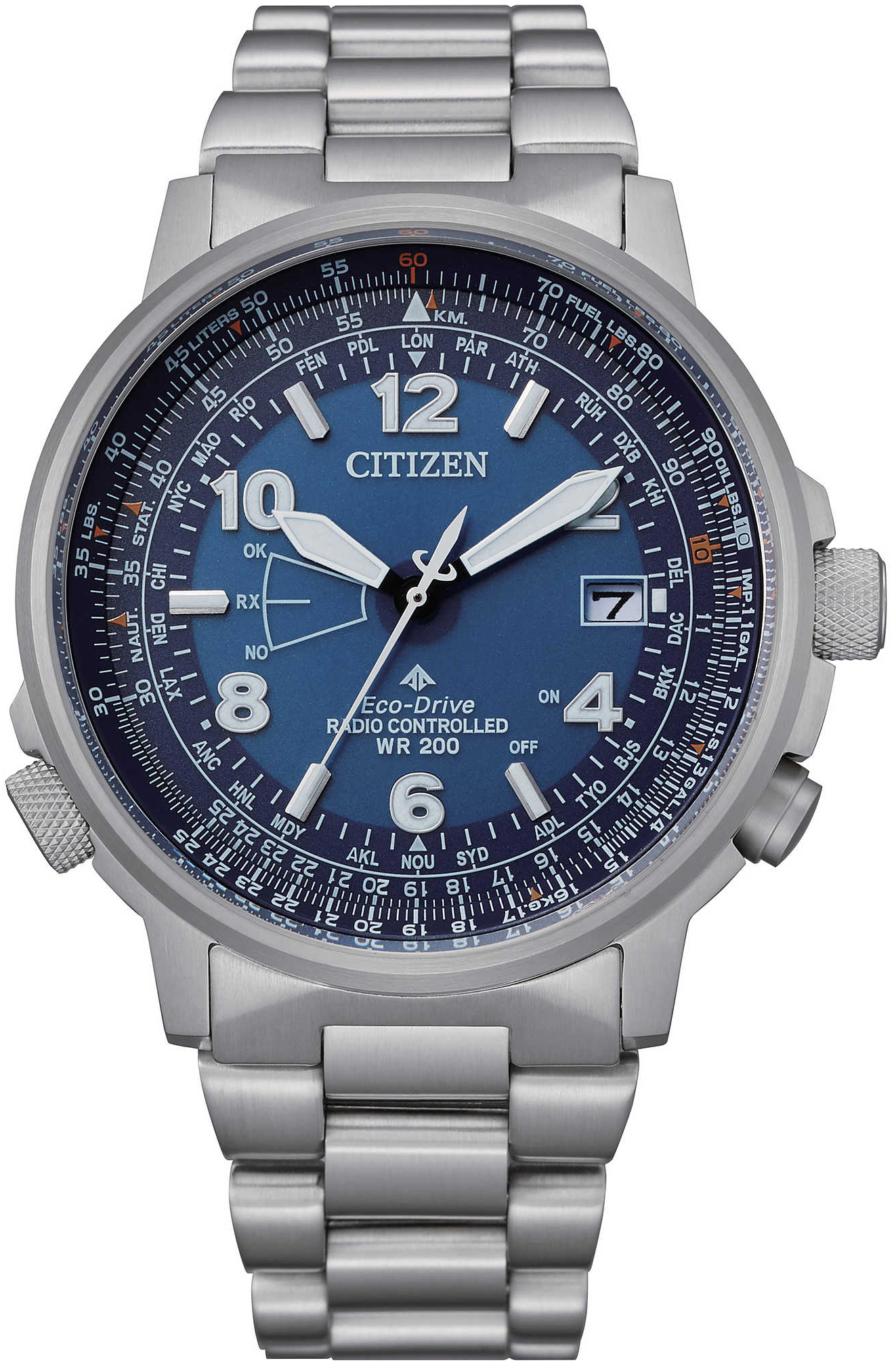 Citizen Herreklokke CB0240-88L Blå/Stål Ø43 mm
