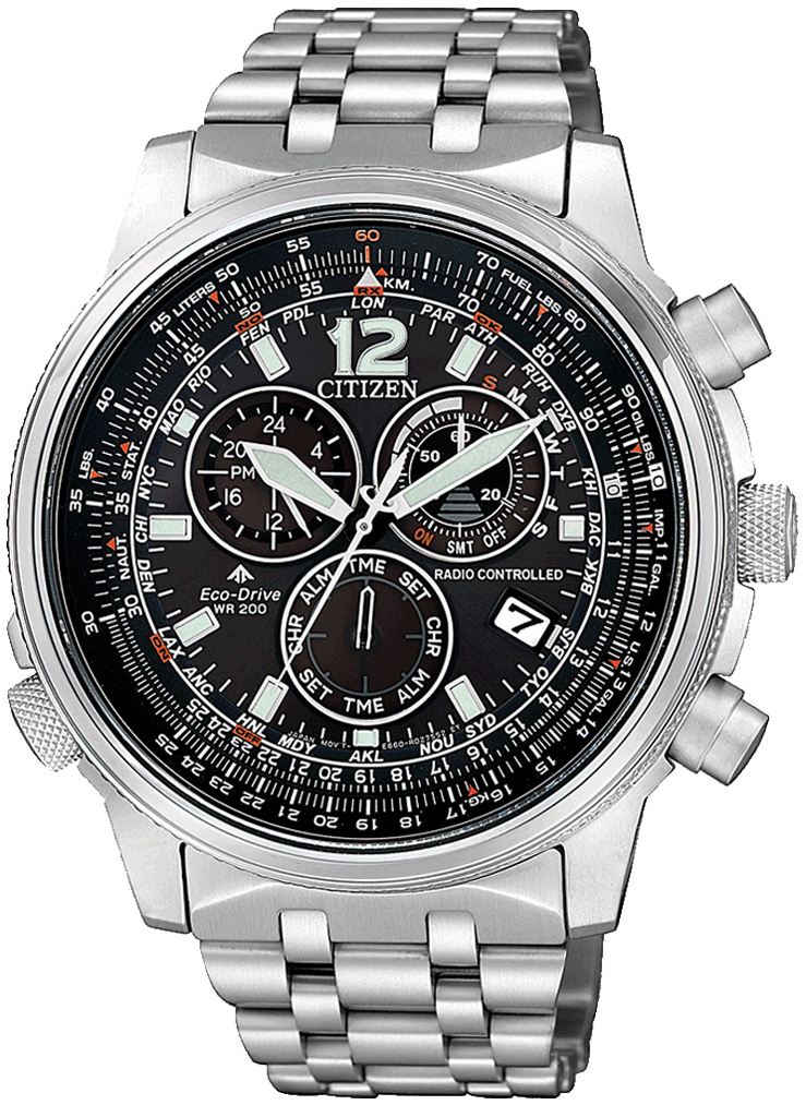 Citizen Herreklokke CB5860-86E Sort/Stål Ø45 mm