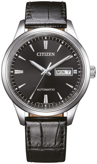 Citizen Herreklokke NY4058-01E Elegant Sort/Lær Ø40 mm