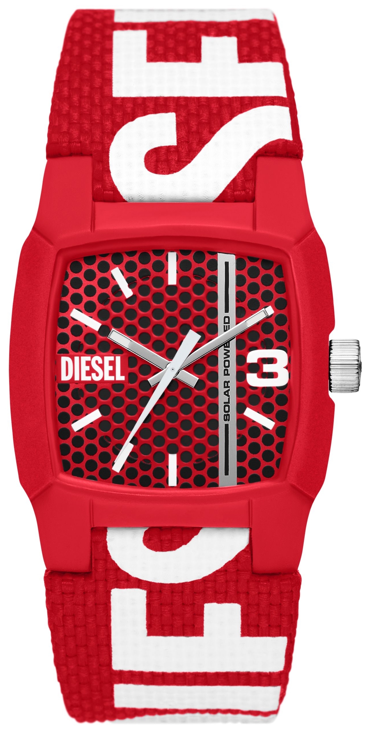Diesel Herreklokke DZ2168 Cliffhanger Rød/Gummi Ø36 mm