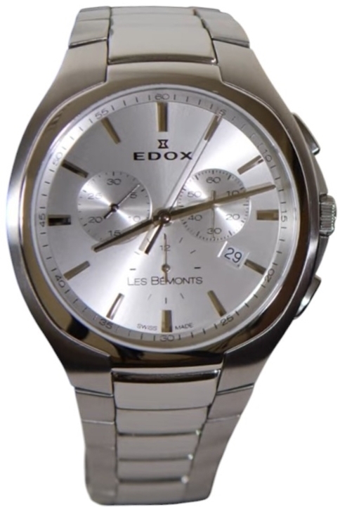 Edox Herreklokke 10239-3-AIN Les Bemonts Sølvfarget/Stål Ø42 mm