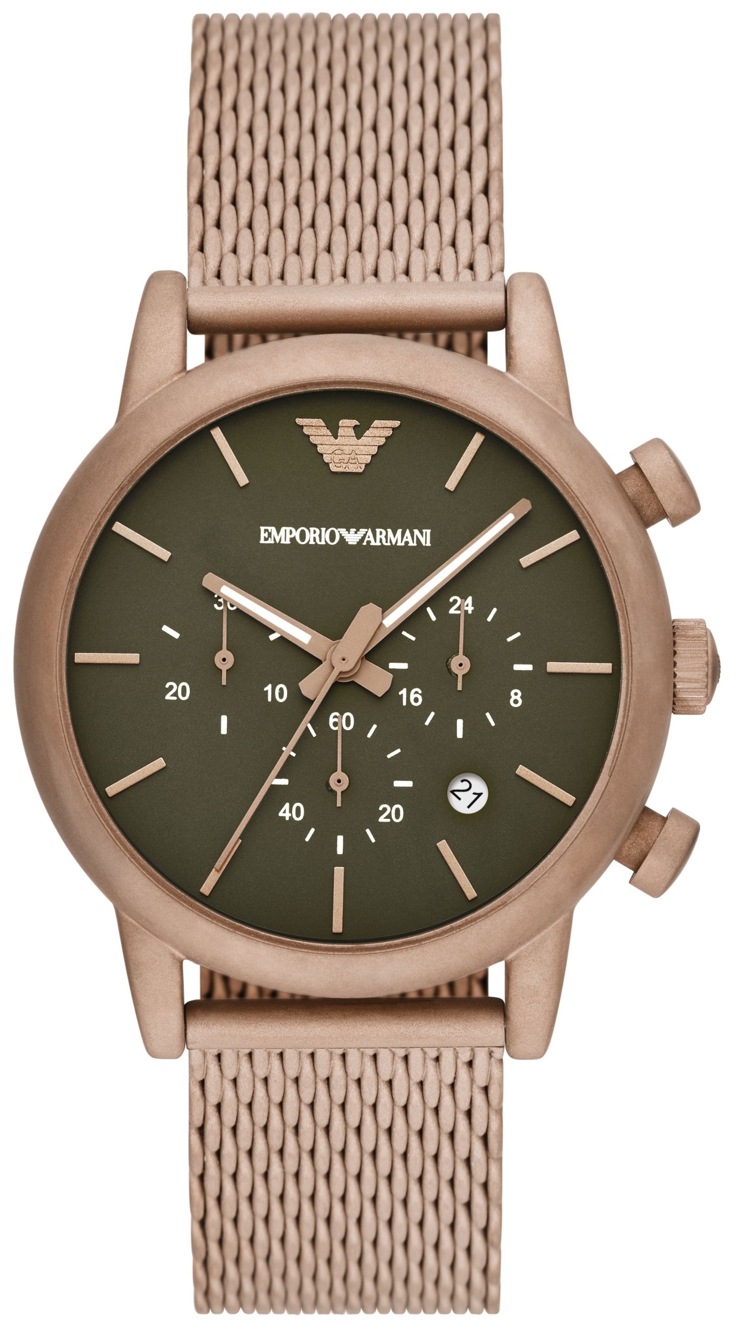 Emporio Armani Herreklokke AR11428 Luigi Grønn/Stål Ø41 mm