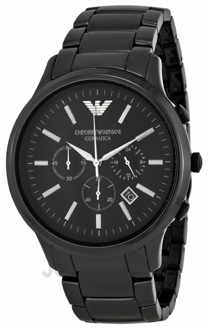 Emporio Armani Herreklokke AR1474 Sort/Keramik Ø46 mm - Emporio Armani