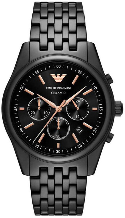 Emporio Armani Herreklokke AR70015 Ceramic Sort/Keramik Ø43 mm