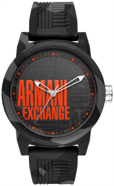 Emporio Armani Exchange Atlc Herreklokke AX1441 Sort/Gummi Ø46 mm