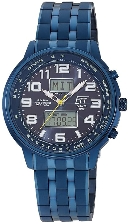 ETT Eco Tech Time Herreklokke EGS-11735-32M Hunter Ii Blå/Stål Ø48