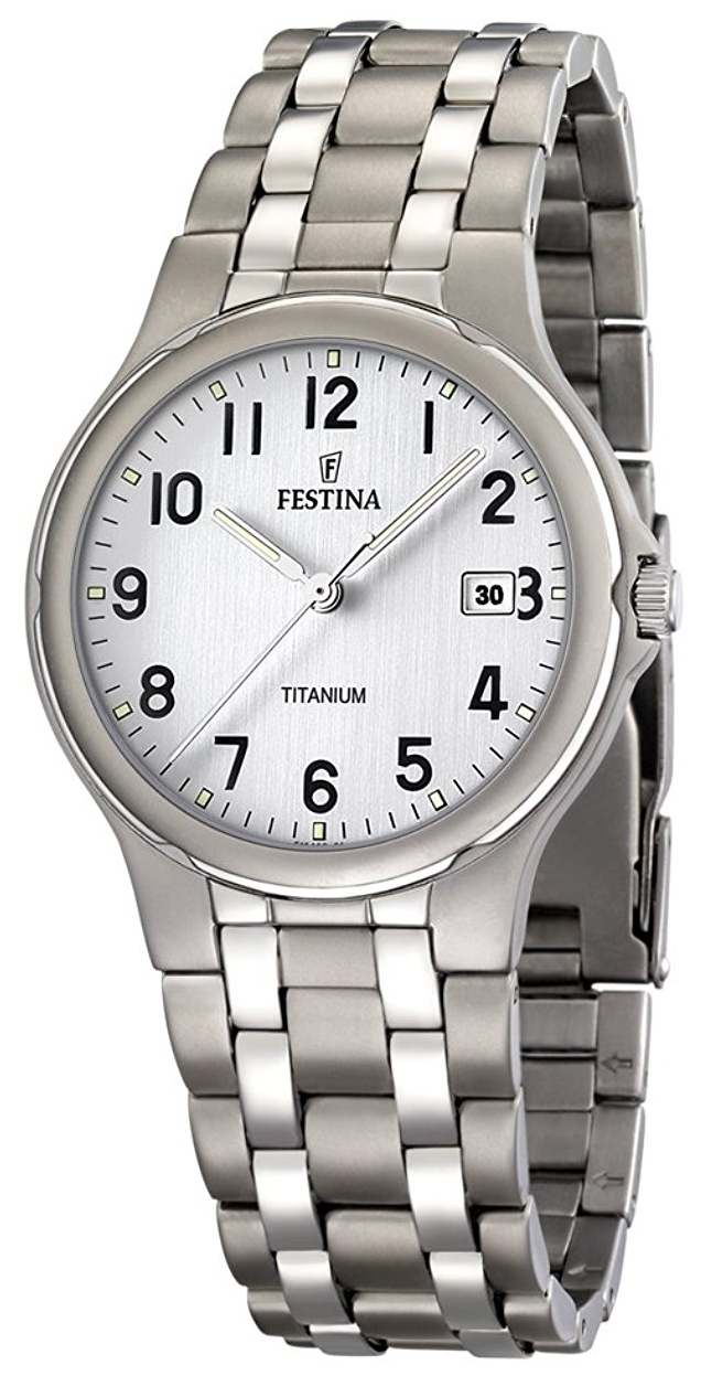 Festina Herreklokke F16460-1 Sølvfarget/Titan Ø38 mm - Festina