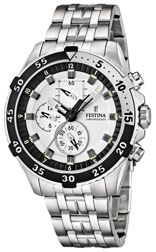 Festina Herreklokke F16603-1 Sølvfarget/Stål Ø45 mm - Festina