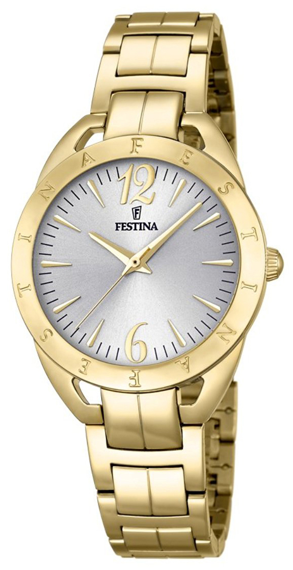 Festina Dress Dameklokke F16934-1 Sølvfarget/Gulltonet stål Ø33 mm - Festina