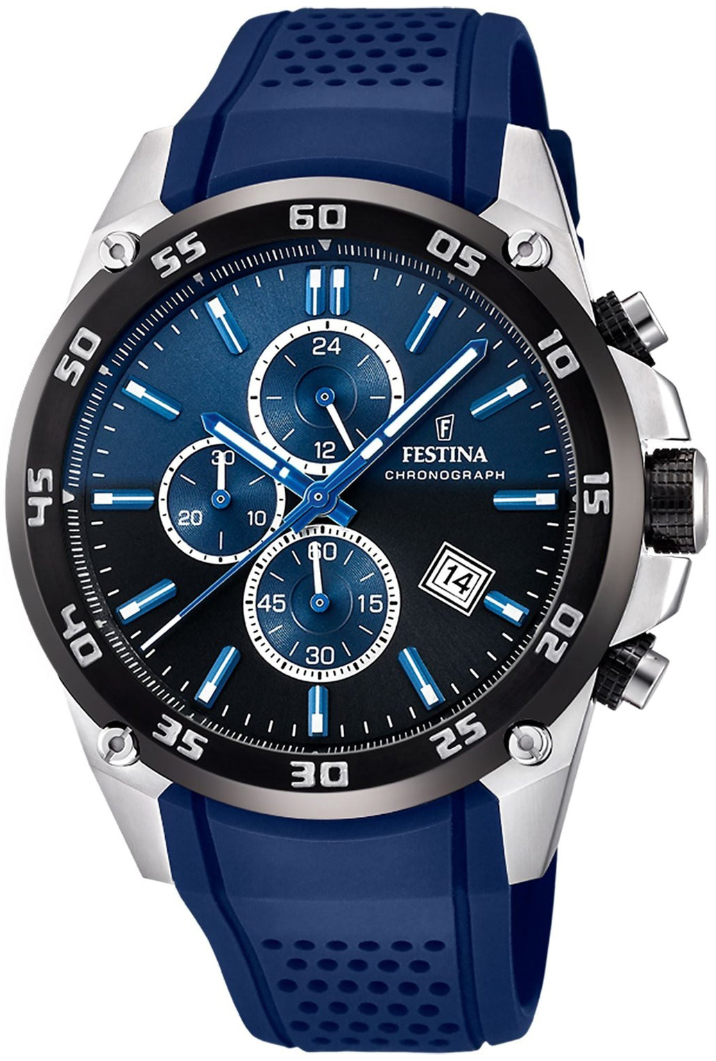 Festina Herreklokke F20330-A The Original Flerfarget/Gummi Ø47 mm