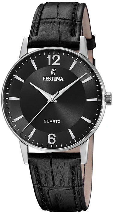 Festina Herreklokke F20690-4 Classic Sort/Lær Ø36 mm