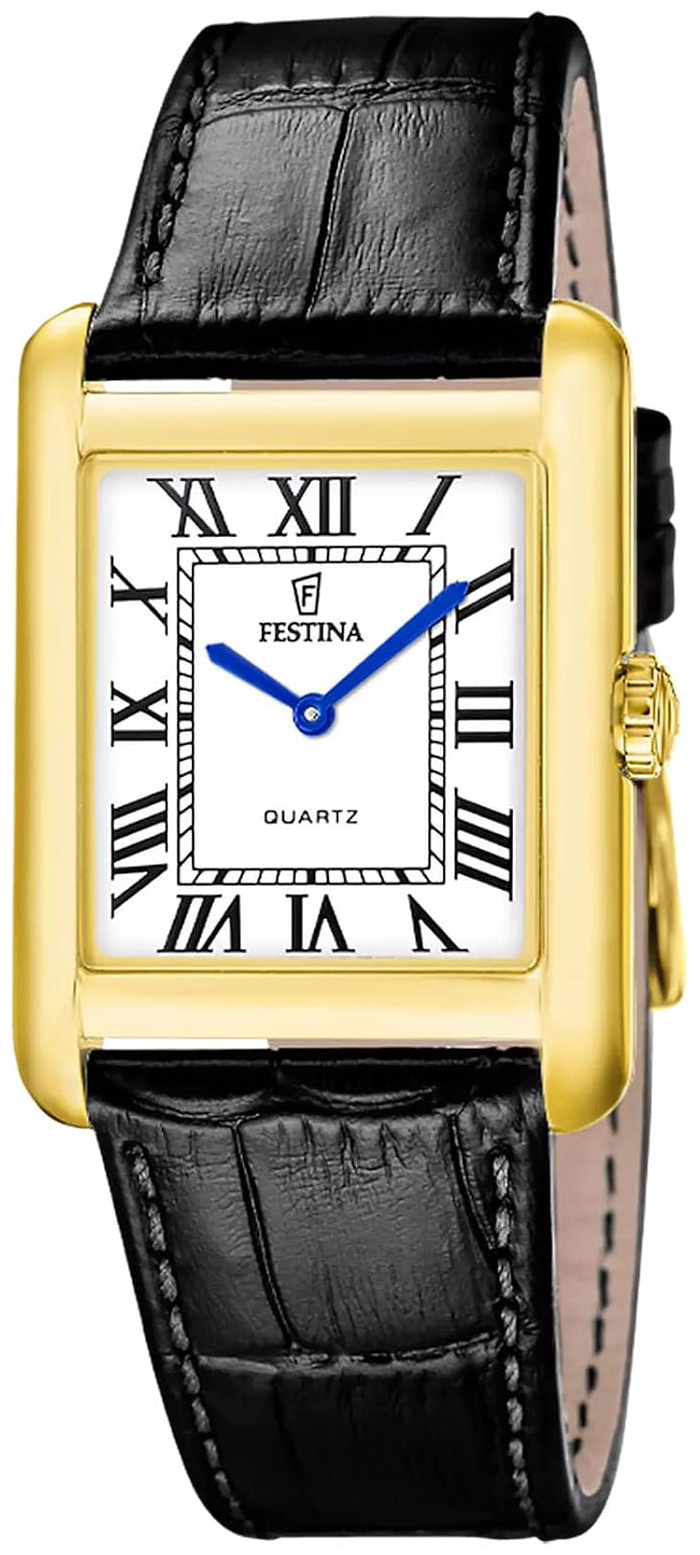 Festina Herreklokke F20772-1 Hvit/Lær