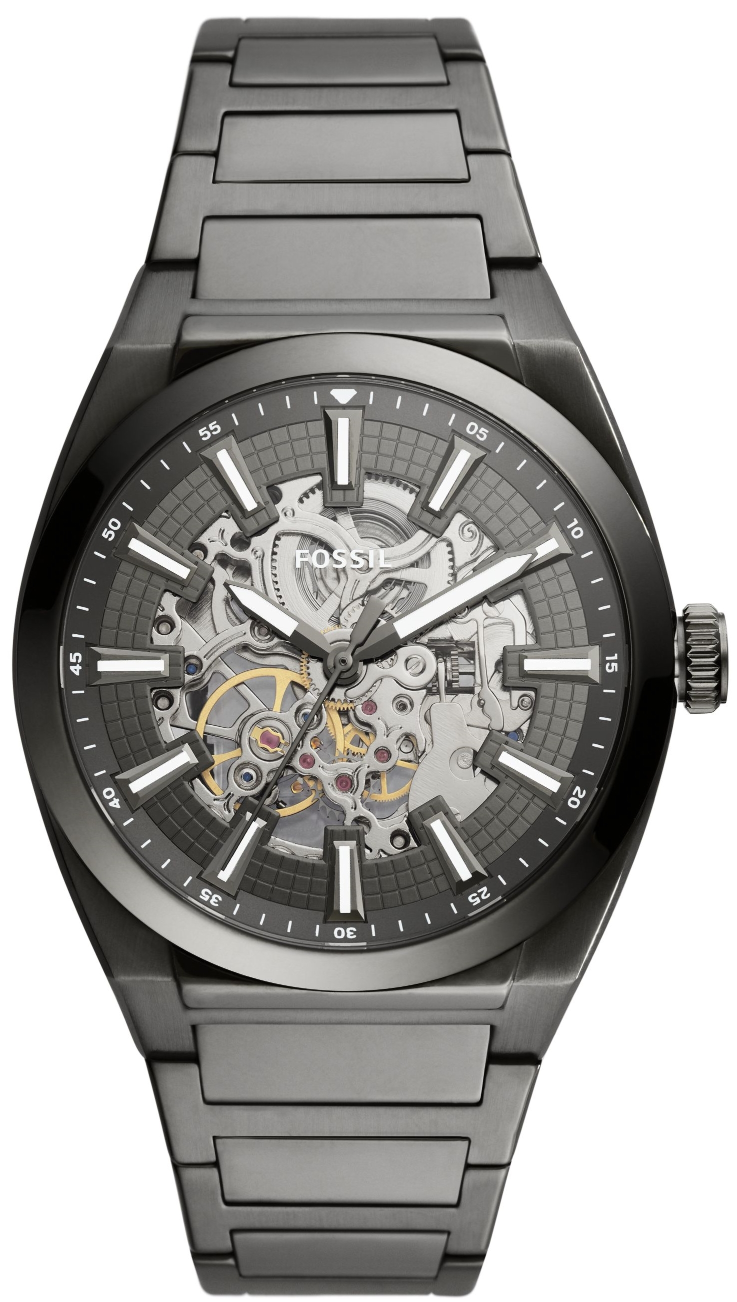 Fossil Herreklokke ME3206 Everett Grå/Stål Ø42 mm
