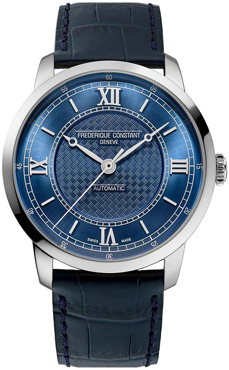 Frederique Constant Herreklokke FC-301N3B6 Classics Blå/Lær Ø38.5
