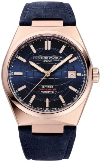 Frederique Constant Herreklokke FC-303N3NH4 Highlife Blå/Lær Ø39 mm
