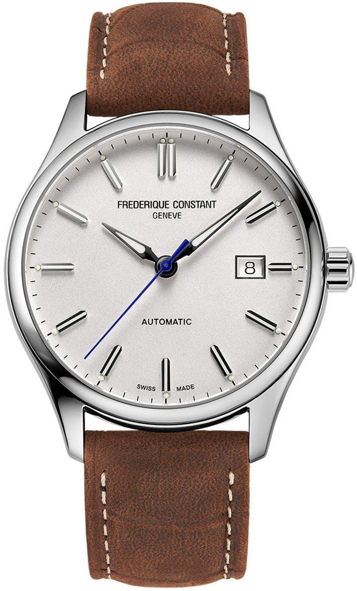 Frederique Constant Herreklokke FC-303NS5B6 Classics Sølvfarget/Lær