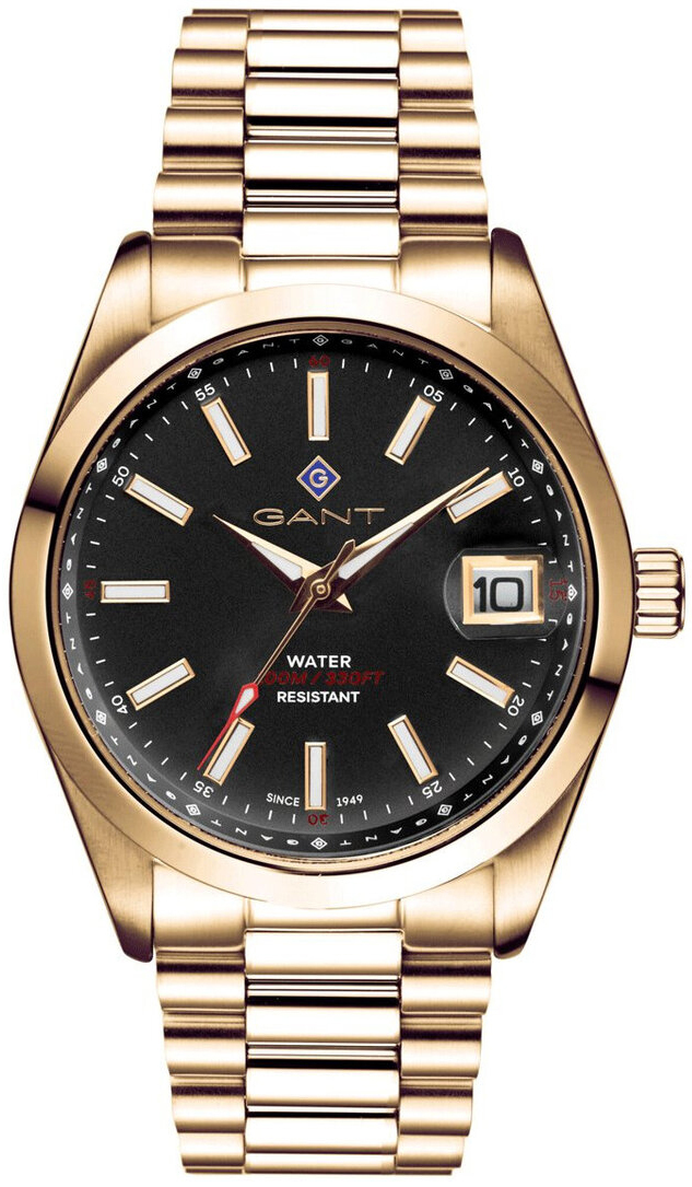 Gant Herreklokke G161014 Eastham Sort/Rose-gulltonet stål Ø42 mm