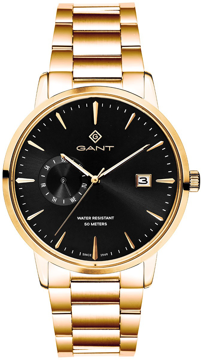 Gant Herreklokke G165021 East Hill Sort/Rose-gulltonet stål Ø43 mm