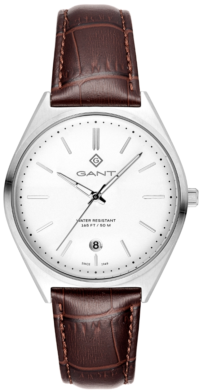 Gant Herreklokke G201001 Abington Hvit/Lær Ø41 mm