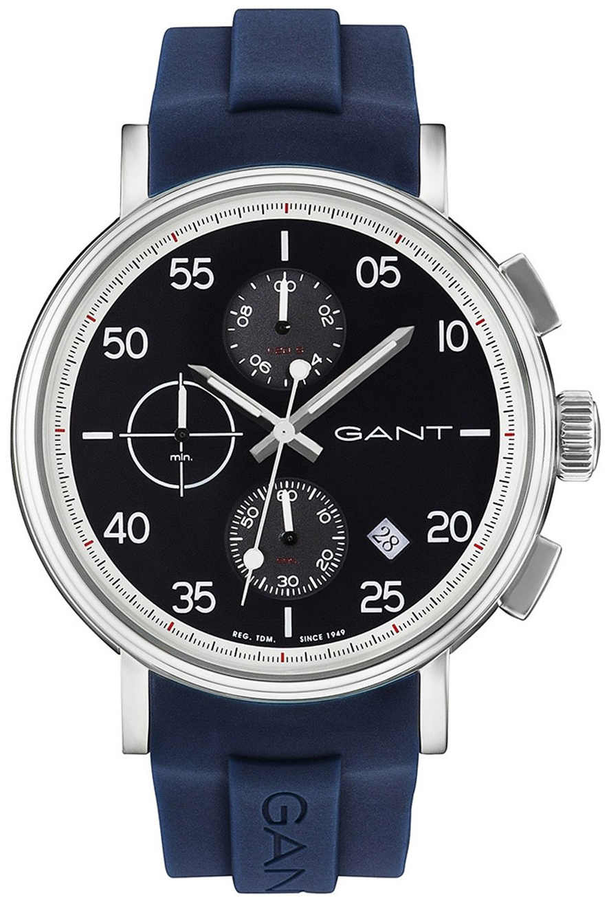 Gant Wantage Herreklokke GT037004 Sort/Gummi Ø45 mm - Gant