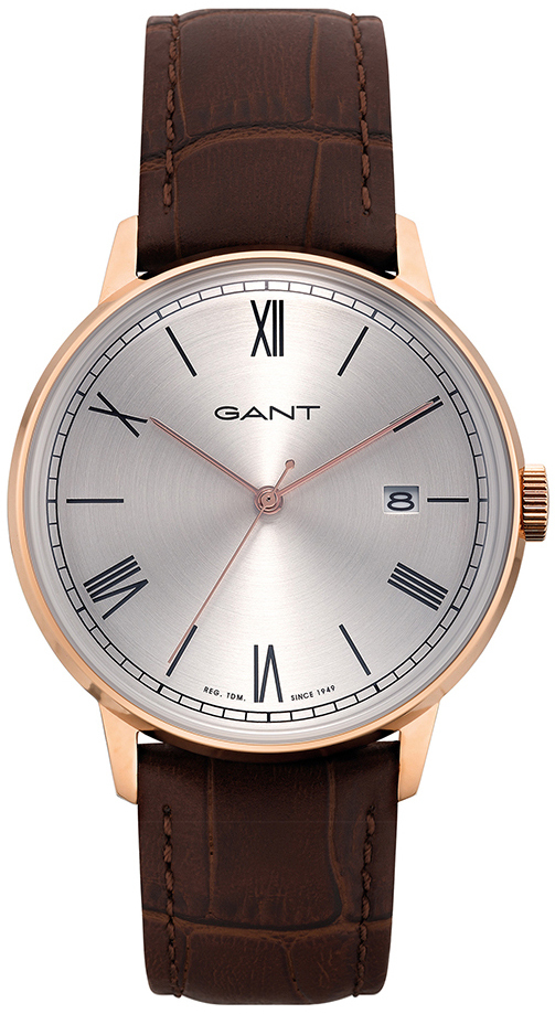 Gant 99999 Herreklokke GT078001 Sølvfarget/Lær Ø42 mm