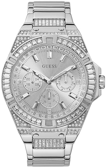 Guess Herreklokke GW0209G1 Zeus Sølvfarget/Stål Ø47 mm