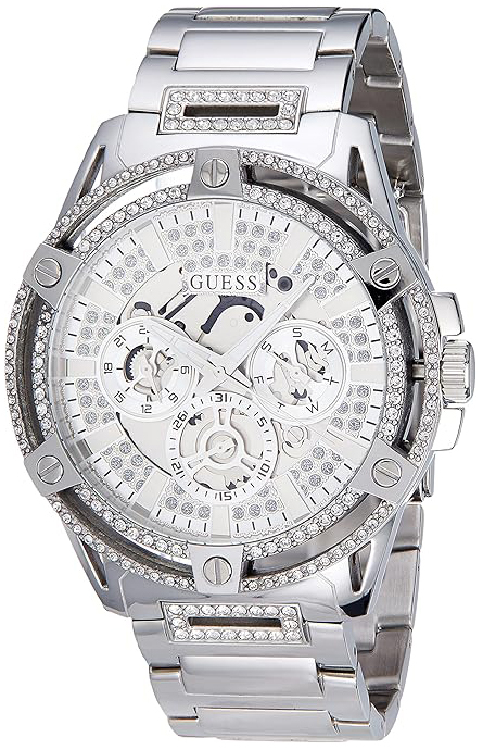 Guess Herreklokke GW0497G1 King Sølvfarget/Stål Ø48 mm