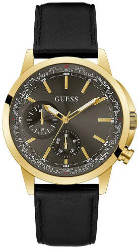 Guess Herreklokke GW0540G1 Spec Grå/Lær Ø44 mm