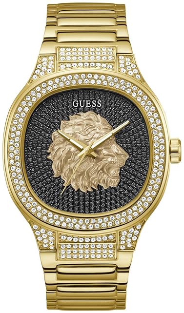 Guess Herreklokke GW0593G1 Sort/Gulltonet stål Ø45 mm
