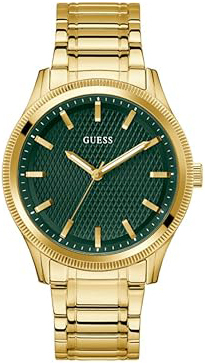 Guess Herreklokke GW0626G2 Dress Grønn/Gulltonet stål Ø44 mm