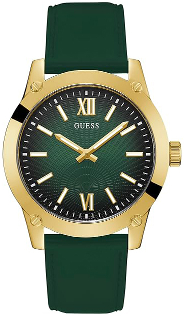 Guess Herreklokke GW0630G2 Crescent Grønn/Lær Ø44 mm