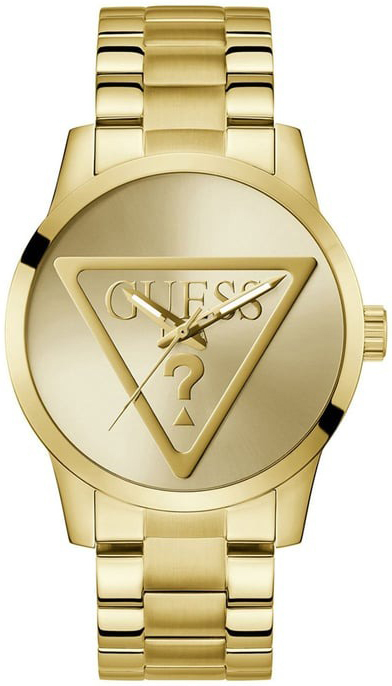 Guess Herreklokke GW0782G1 Badge Gull/Gulltonet stål Ø44 mm
