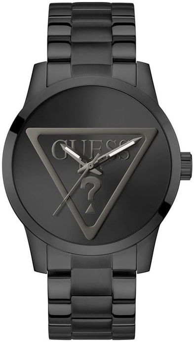 Guess Herreklokke GW0782G2 Badge Sort/Stål Ø44 mm