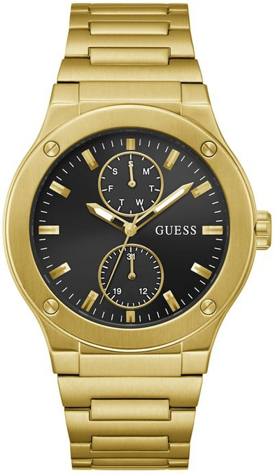 Guess Herreklokke GW0795G4 Jet Sort/Gulltonet stål Ø45 mm