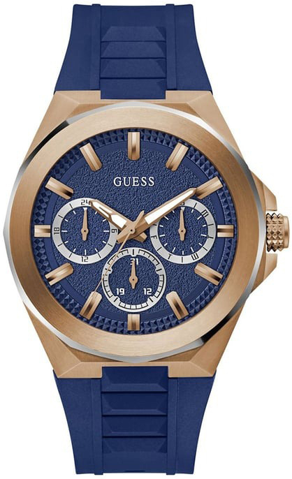 Guess Herreklokke GW0799G2 Dashboard Blå/Gummi Ø46 mm