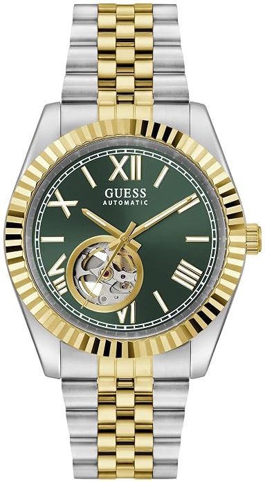 Guess Herreklokke GW0984G4 Connoisseur Grønn/Gulltonet stål Ø42 mm