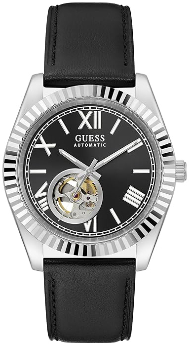 Guess Herreklokke GW0985G1 Dress Sort/Lær Ø42 mm