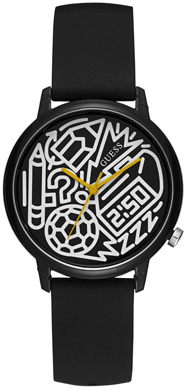 Guess V0023M8 Sort/Gummi Ø38 mm