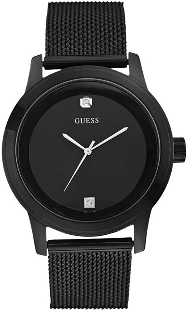 Guess Herreklokke W0297G1 Sort/Stål Ø44 mm