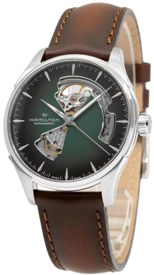 Hamilton Herreklokke H32675560 Jazzmaster Grønn/Lær Ø40 mm