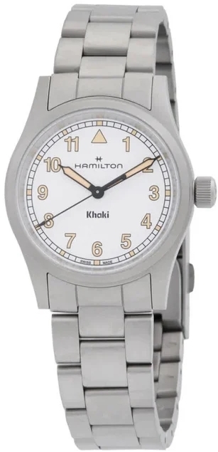 Hamilton Herreklokke H69301110 Khaki Field Hvit/Stål Ø33 mm
