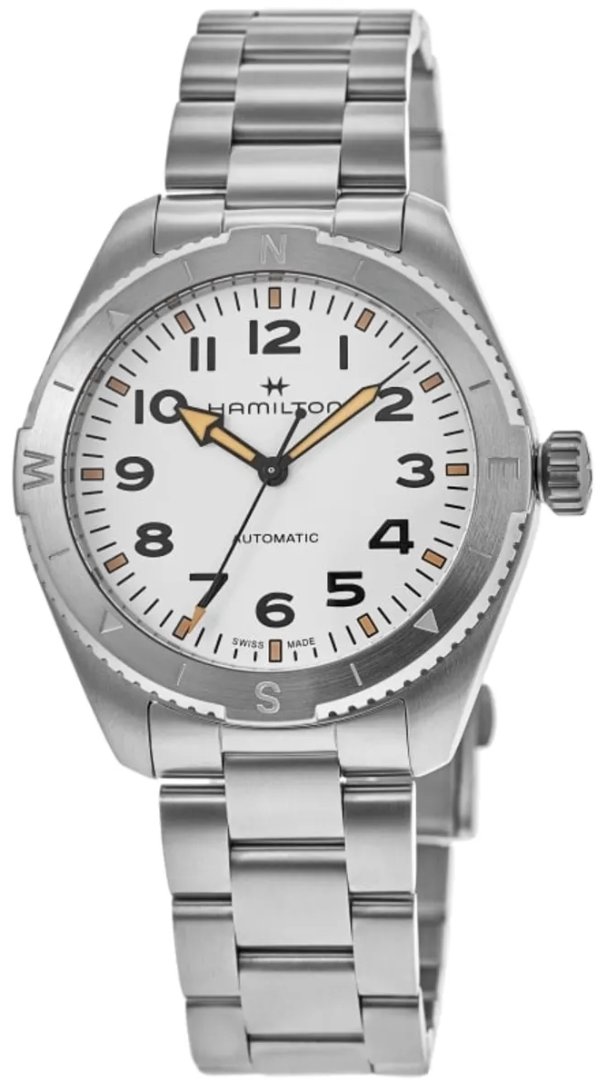 Hamilton Herreklokke H70225110 Khaki Field Expedition Auto Hvit/Stål