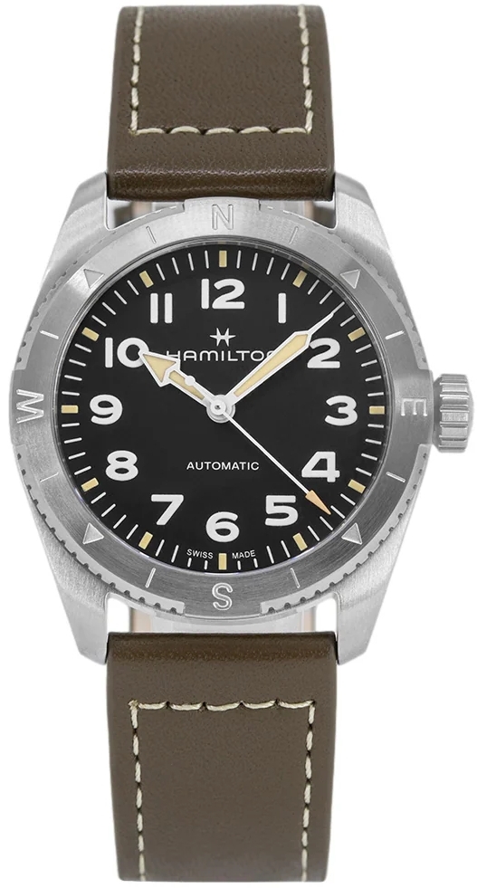 Hamilton Herreklokke H70225830 Khaki Field Expedition Auto Sort/Lær