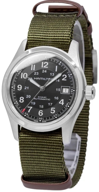 Hamilton Herreklokke H70475930 Khaki Field Call of Duty Sort/Tekstil
