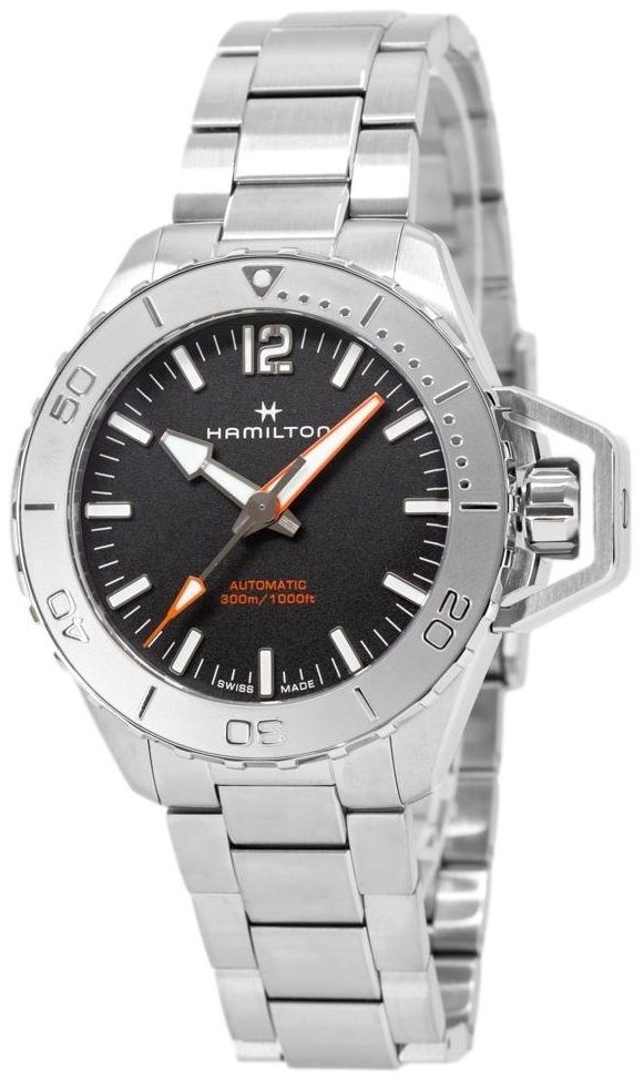 Hamilton Herreklokke H77815130 Khaki Navy Frogman Sort/Stål Ø46 mm