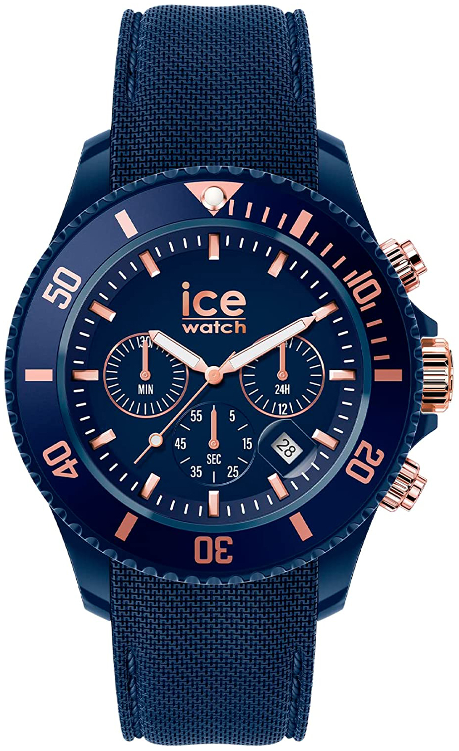 Ice Watch Herreklokke 020621 Ice Chrono Blå/Gummi Ø44 mm
