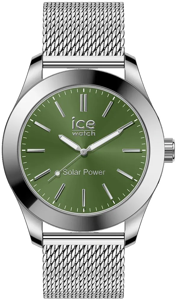 Ice Watch Herreklokke 023796 Ice Solar Power Grønn/Stål Ø41 mm