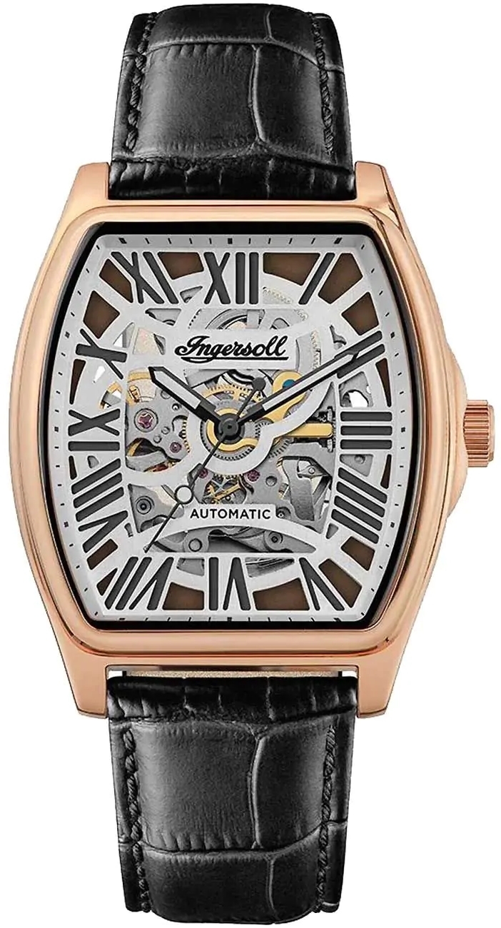 Ingersoll Herreklokke I14201 The California Grå/Lær Ø45 mm