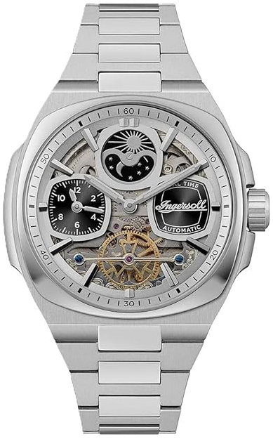 Ingersoll Herreklokke I15802 The Spirit Sort/Stål Ø46.7 mm